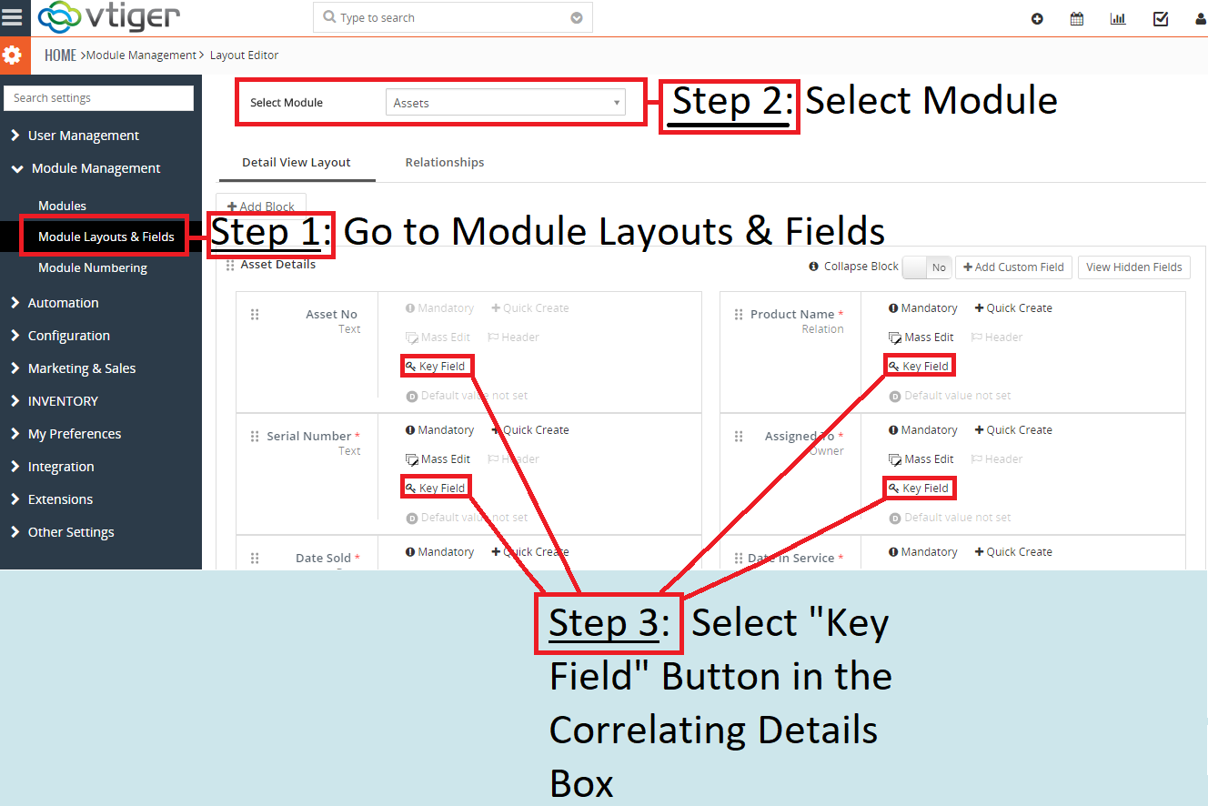 Types Of Key Fields